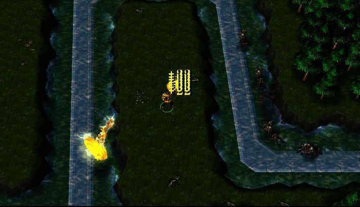 小偷科技TD战斗场景，小偷角色正在攻击怪物，周围有金币飘落特效