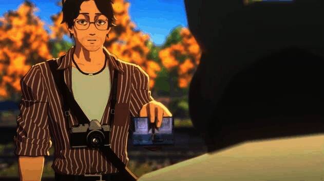 主角拍下神秘生物，画面中显示详细参数信息