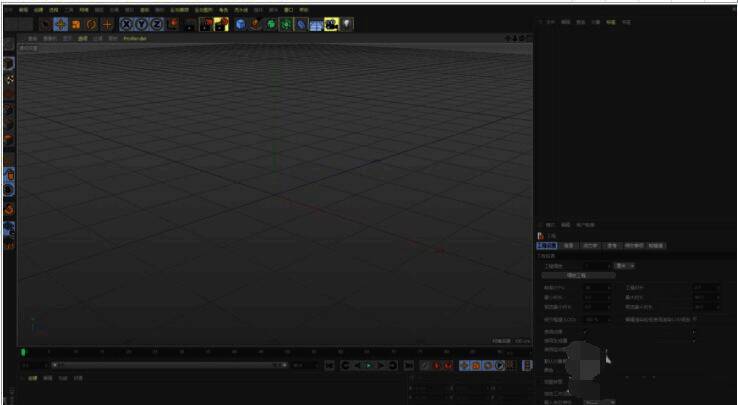 Cinema 4D界面展示创建圆柱体和文本的基本步骤