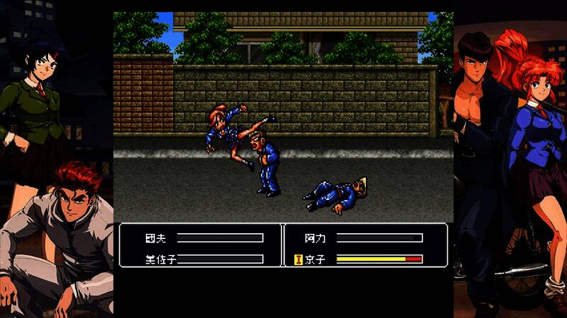 热血少女零过场动画画面展现漫画风格视觉效果