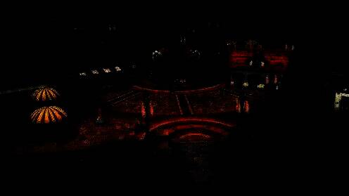 玩家与NPC共同庆祝集市开幕的欢乐场面