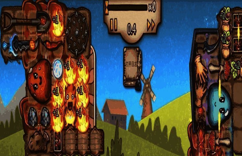 火女角色技能释放瞬间，火焰特效绚丽