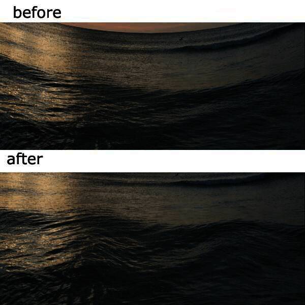 经过液化处理后的背景细节展示