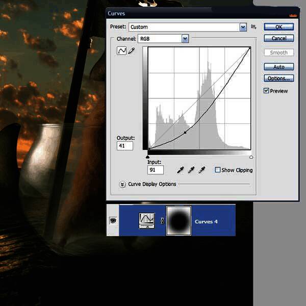 应用多种调整图层后的色彩效果预览