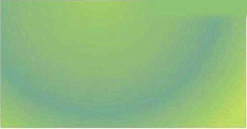 CorelDRAW界面展示渐变填充设置窗口，显示黄绿到浅蓝绿的渐变过渡效果