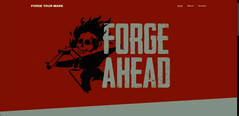 《卢科莫里的锁链》官方网站截图，界面简洁清晰，包含游戏介绍和预告片