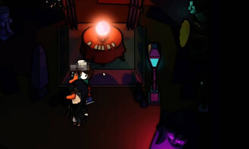 玩家正在擦拭水晶球，画面聚焦在发光的球体上