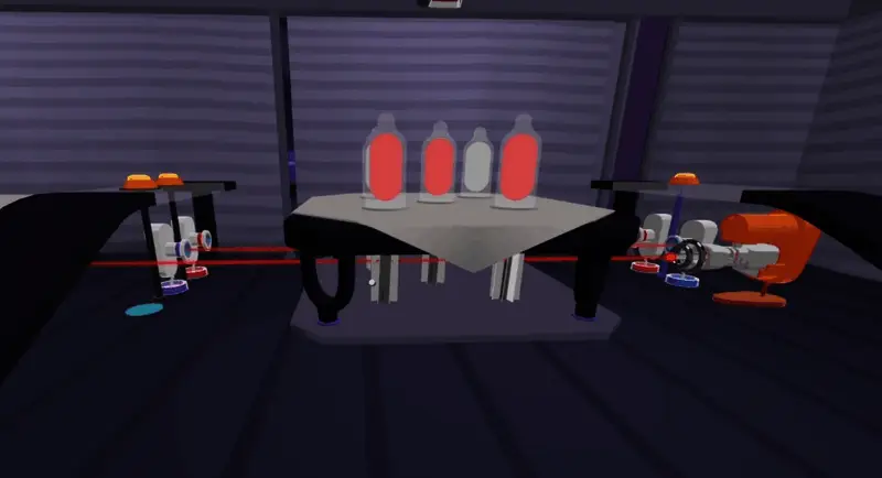 游戏中骰子对战界面，左右两侧分别显示玩家与对手的点数