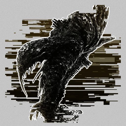 主角手持棺材与焦油湖之主对峙，背景为漆黑湖面与弥漫的雾气