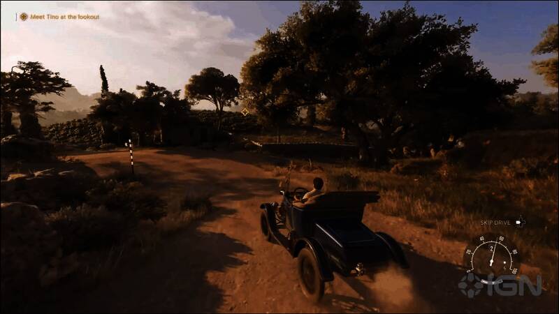 主角手持步枪隐蔽在灌木丛中，准备发起突袭