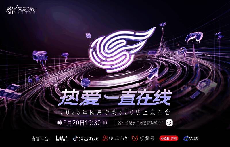 网易游戏520发布会历年回顾图，展示历届主题与亮点