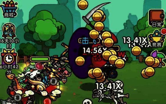 玩家与盖亚互动的场景画面，展现剧情推进瞬间