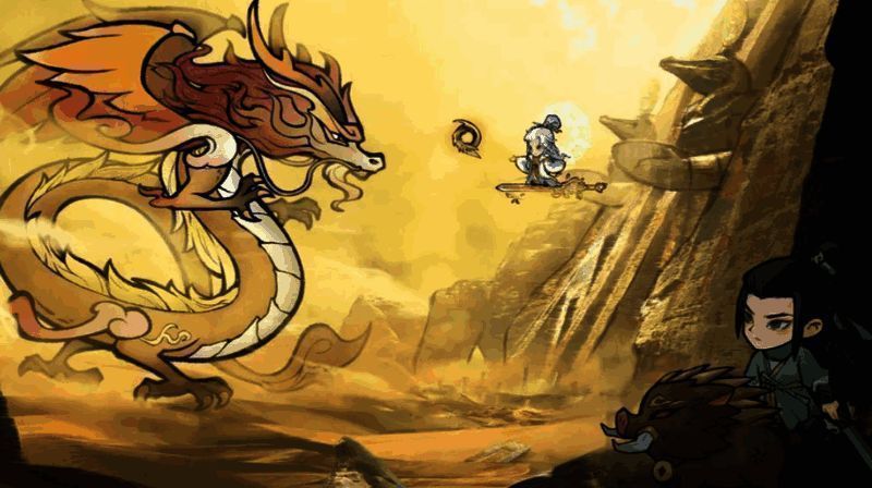 游戏内灵兽系统界面展示，白泽与应龙图标并列呈现