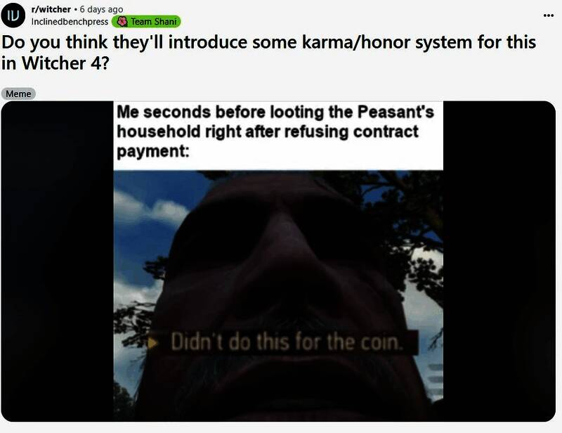 玩家在游戏中翻找物品时，NPC表现出不满或警觉的表情