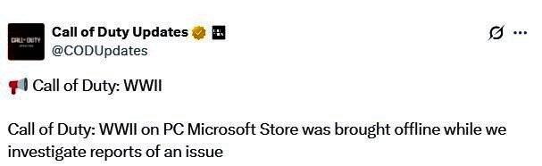 动视官方社交媒体发布的公告截图