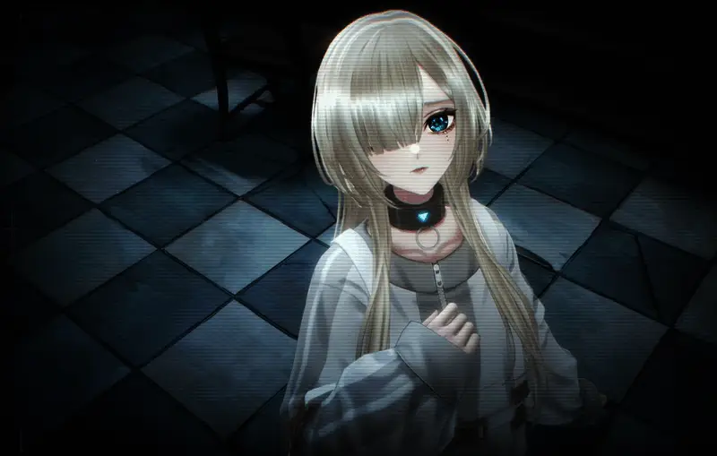 《苏菲亚的谎言与代价》游戏画面，主角在昏暗环境中审视监控画面