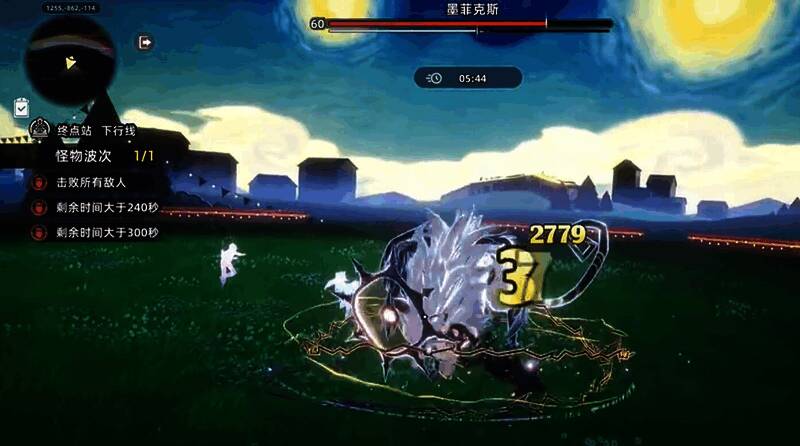 完整战斗流程示意，包含角色轮换与技能释放节点