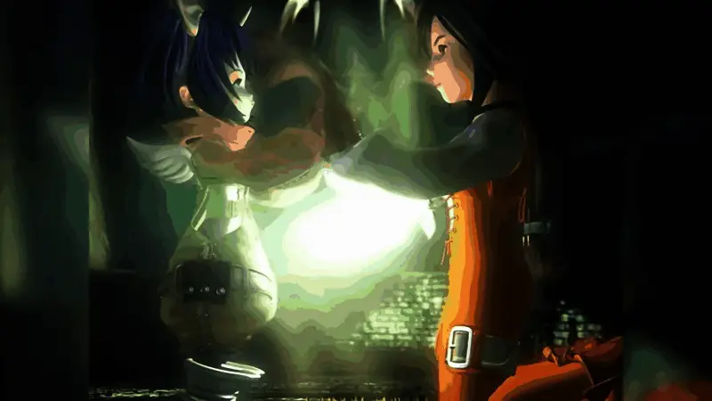 角色互动画面，展现主角之间的深厚羁绊与情感交流