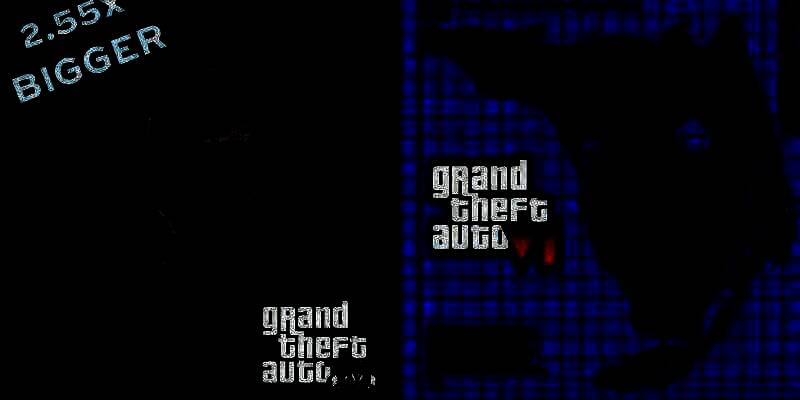 GTA6地图项目第045版更新画面，展示新增的狭长地形区域