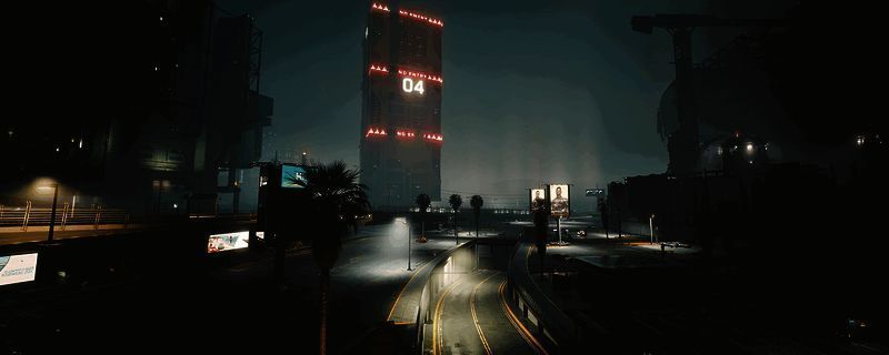 赛博朋克2077地图界面展示多个快速旅行点标记