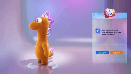 主角形象展示，拥有丰富毛发细节与个性化穿搭选项