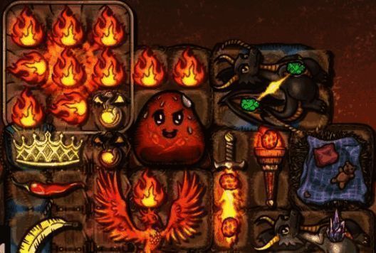 火女角色手持火焰长剑，身旁伴随黑晶龙，背景为燃烧的战场场景