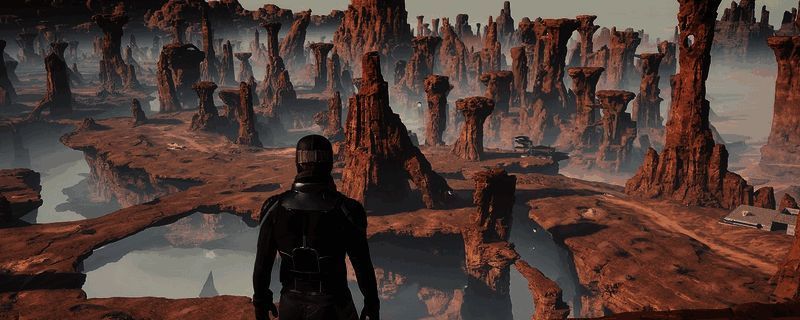 《沙丘：觉醒》游戏中阵营任务负责人NPC形象展示，背景为沙漠基地场景