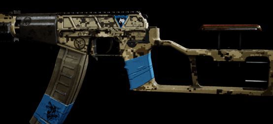 竞技风潮主题涂装实战展示，角色手持涂装武器在暗区中穿梭