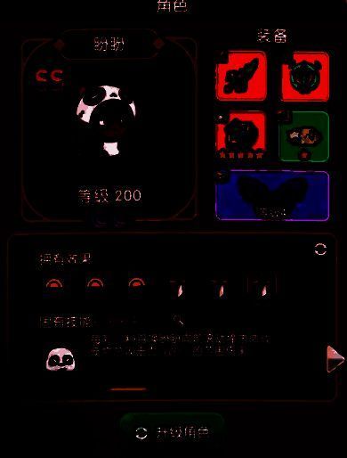 盼盼角色形象为一只可爱的熊猫战士