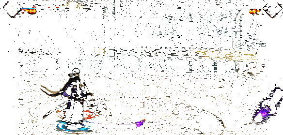 漂泊带土释放神威虚化，身形模糊躲避敌人攻击