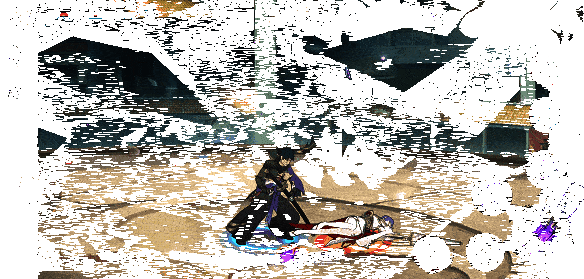 漂泊带土释放天地灭尽奥义，敌人被紫月吞噬消散