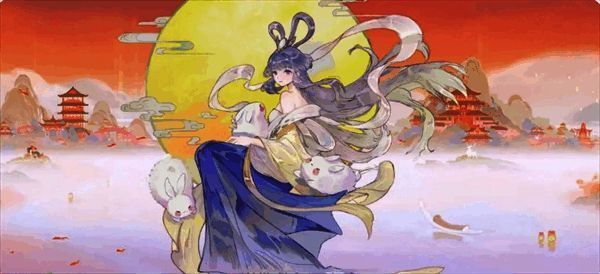 嫦娥幻灵属性面板展示，详细标注各项成长数值与技能图标