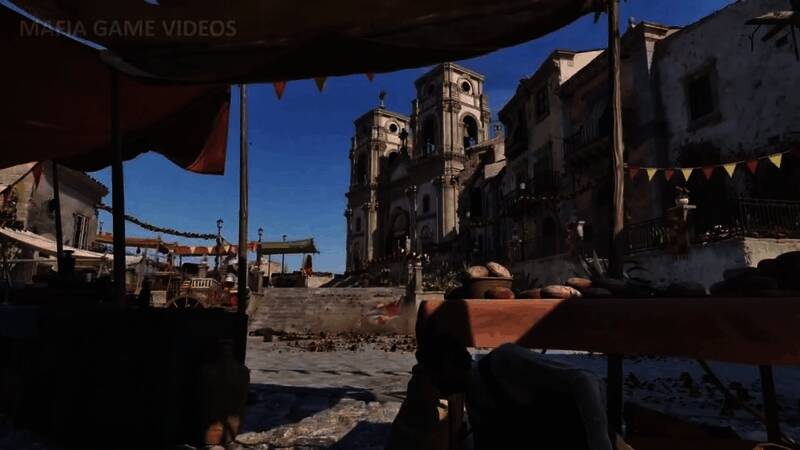 两名角色在酒馆中密谈，桌上放着枪械与文件，气氛紧张