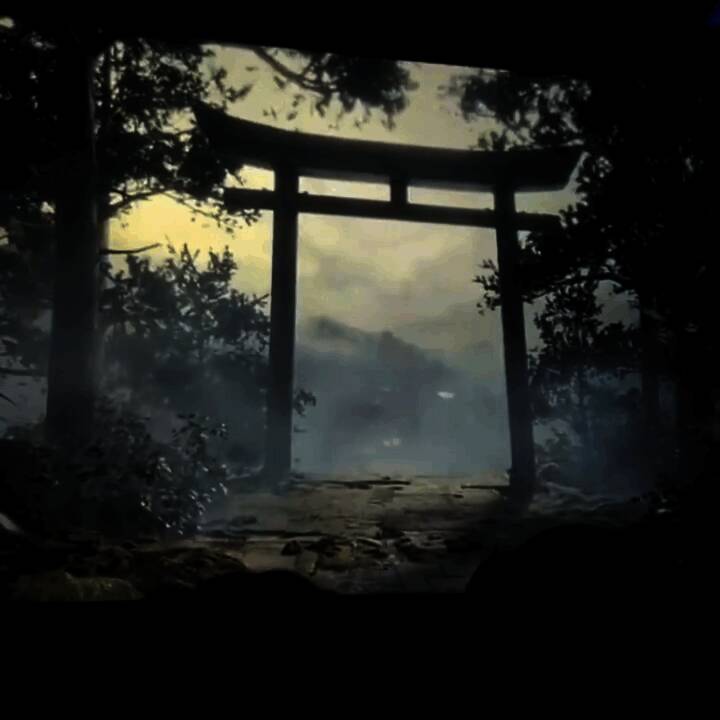 主角站在悬崖边缘，背后是无尽迷雾，神情迷茫而坚定