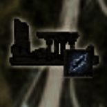 冰封遗迹外观，白雪覆盖，寒气逼人