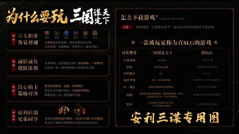 玩家在办公室中轻松操控手机游戏，背景是三国战场，画面气势磅礴