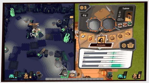 两名玩家正在分屏对战，各自选择不同角色进行较量，气氛热烈