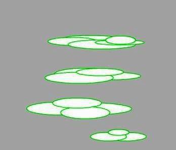 多个椭圆形图案相互交叠排列