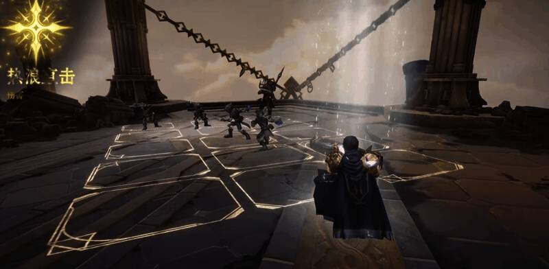 6×8立体战场布局，角色与敌人行动条交替闪烁