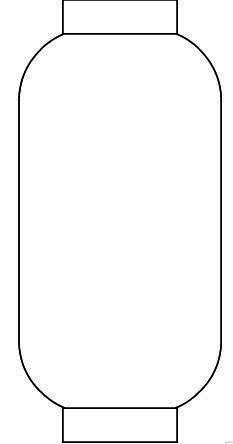 多个矩形叠加组成灯笼基本形状截图