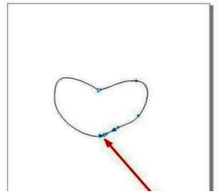 画布上显示完整的爱心轮廓，由左右两部分组成