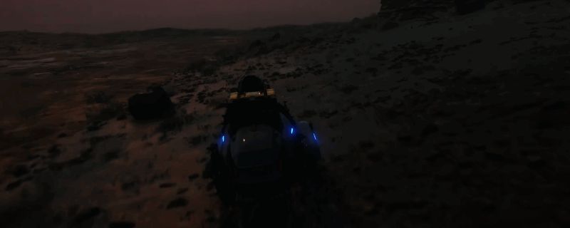 《死亡搁浅2》中的建筑菜单界面，展示多种可搭建设施选项