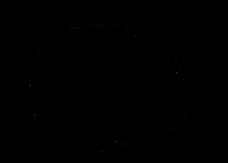 最终结果为一个由修订云线工具生成的完整且流畅的云朵形状