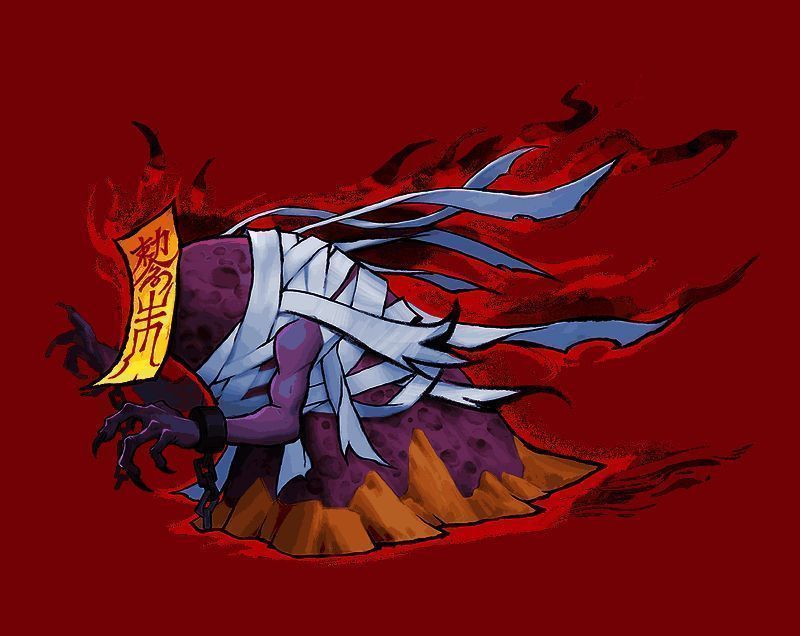 绷带魔释放绷带领域技能，画面中可见多个三角形区域漂浮在空中