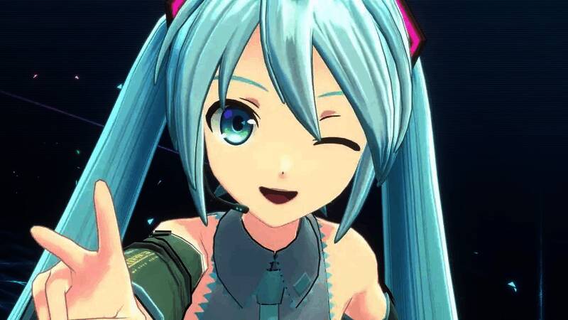 《初音未来健身拳击》游戏界面展示，初音未来站在中央，背景为动态训练场景