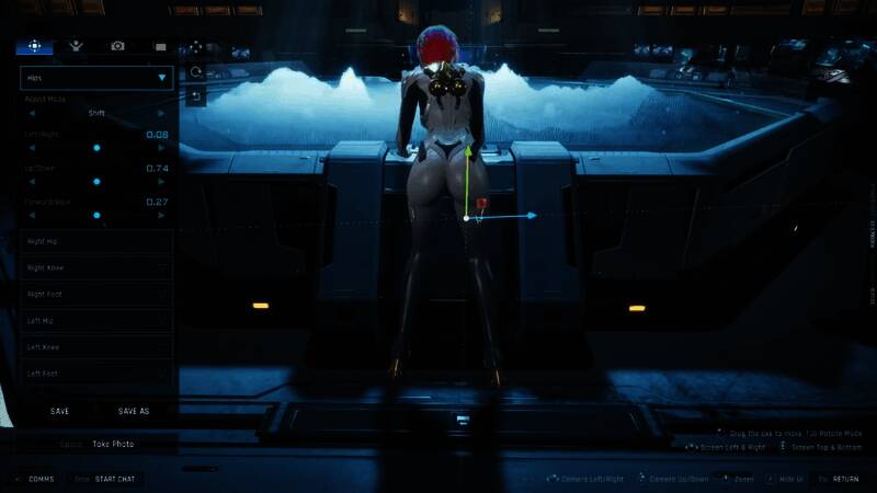 《解限机》游戏截图：玩家利用拍照模式打造个性化角色形象