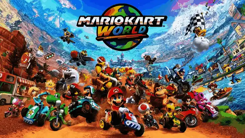 《马里奥赛车：世界》在日本地区的实体销量数据图示