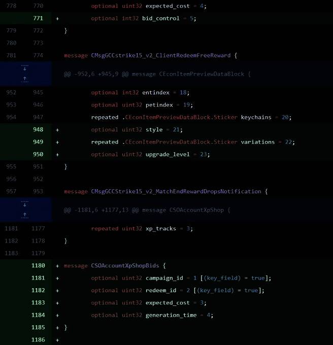 《CS2》拍卖系统界面示意图，显示XP兑换道具流程
