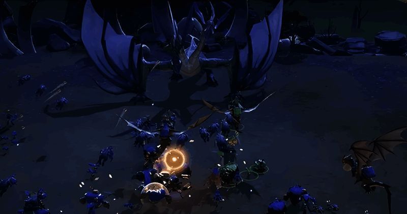 Boss战界面截图，显示云霄翼龙的技能名称和图标列表