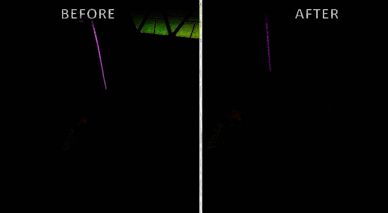 《严阵以待》照片道具调整前后对比，未成年人形象被替换